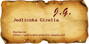 Jedlicska Gizella névjegykártya
